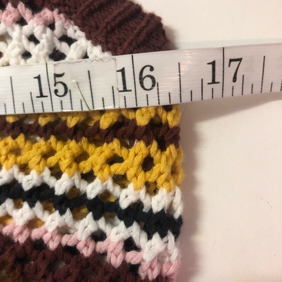 Anthropologie Sanctuary Crochet Sleeveless Striped Top, size XS - Picture 10 of 11